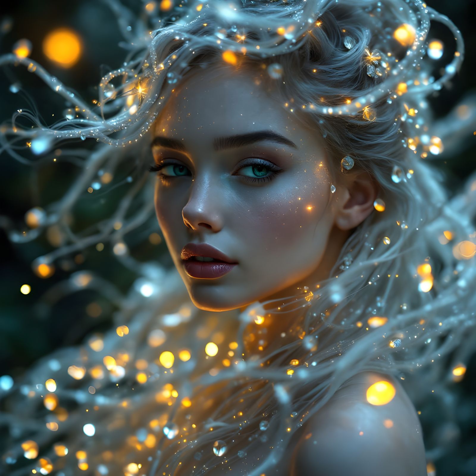 Mystical Ballerina in Hyperreal Pacific Northwest Wonderland