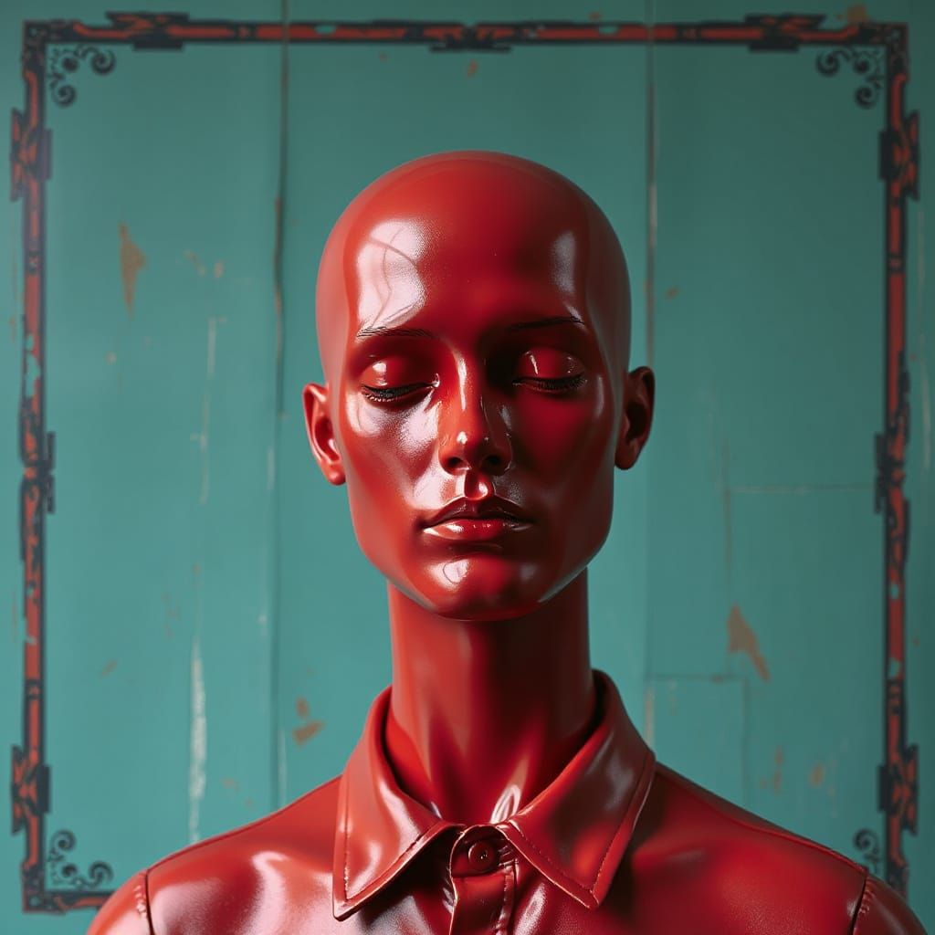 Glossy Red Pop Art Mannequin