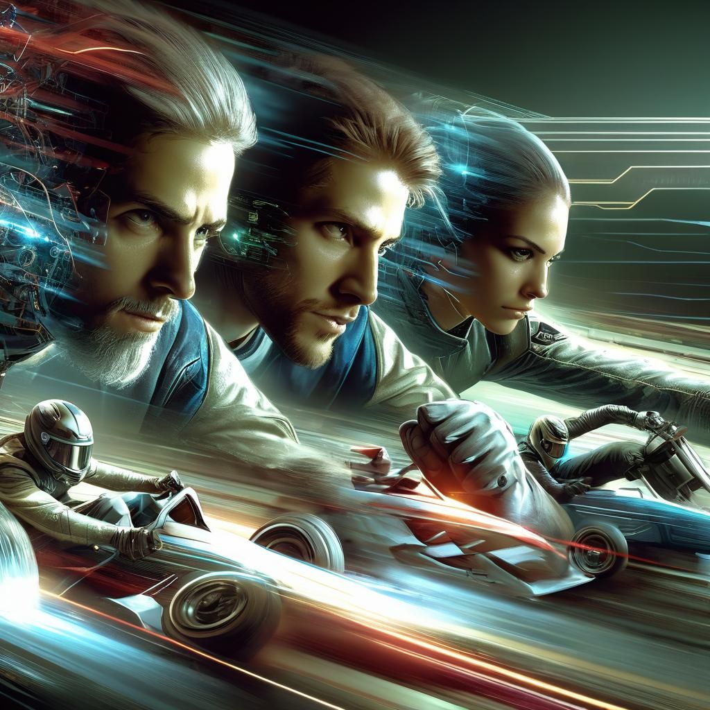 A thrilling race with Dr. Rift, Alex, and their rival neck and neck, jockeying for the lead