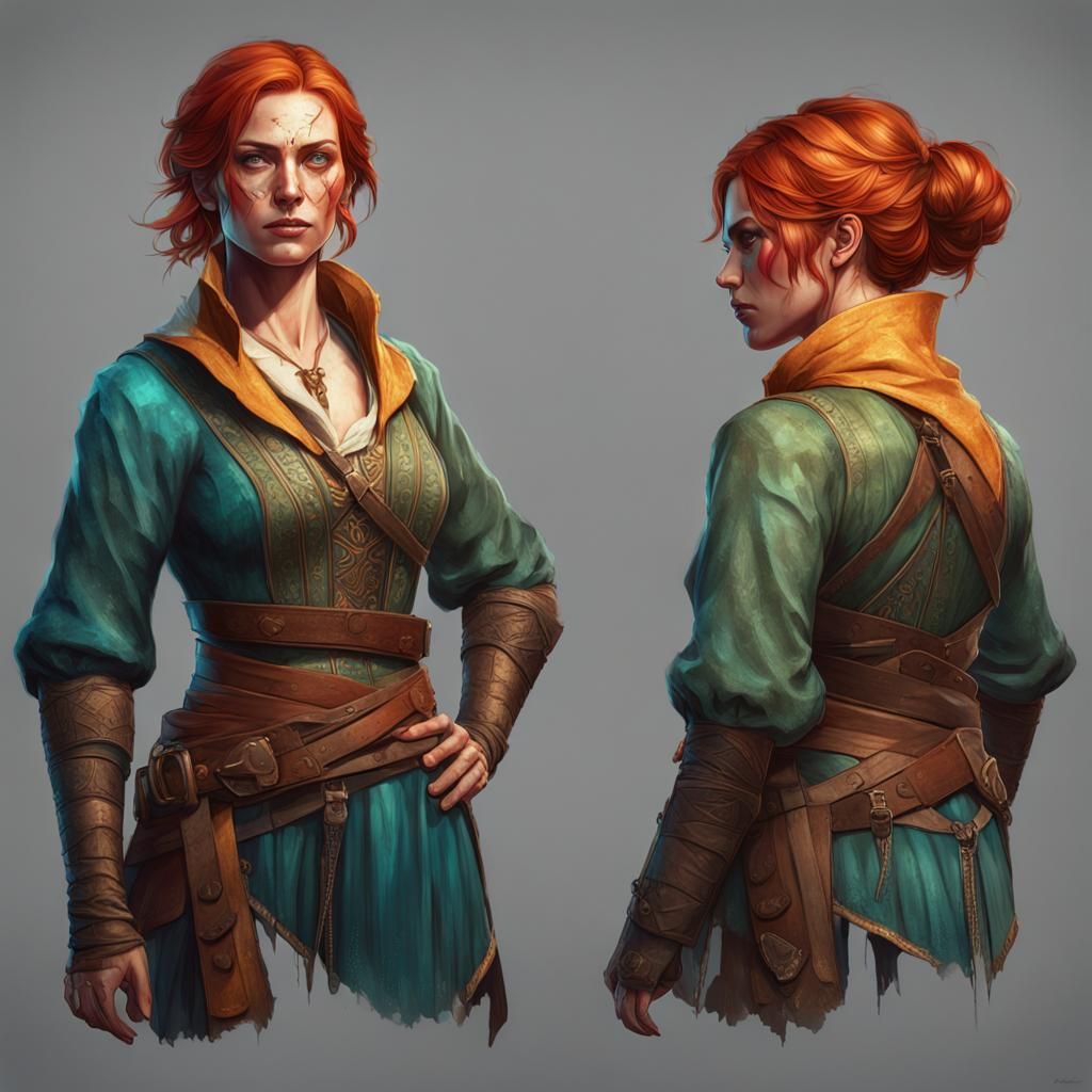 Detailed Portrait with Dynamic Lighting