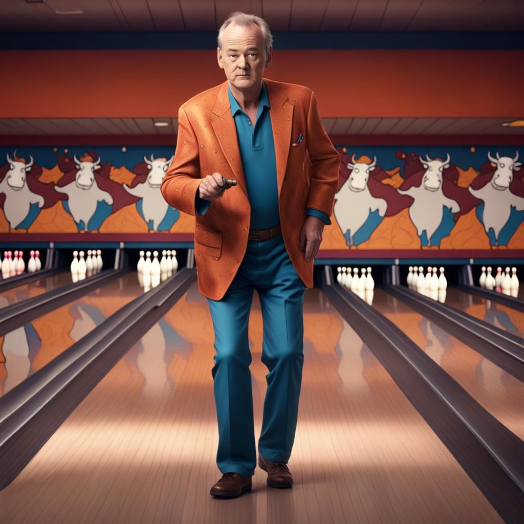 Bill Murray Kingpin Bowling Alley Cows