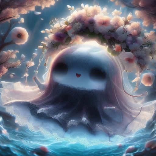 Gothic Ghost Girl by Lellysaur in Dark Punk Style