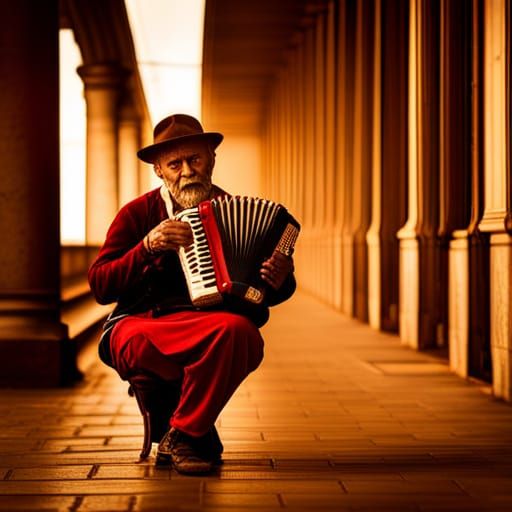 The Devil playing an accordion III