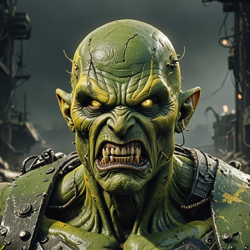 Angry Super Mutant in Apocalyptic 3D Rendering