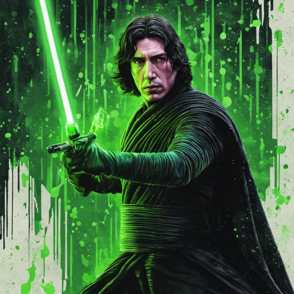 Kylo Ren in the Matrix: Movie Poster Art