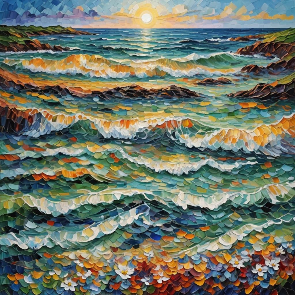 Impasto Shoreline: Dreams Emerging from Darkness