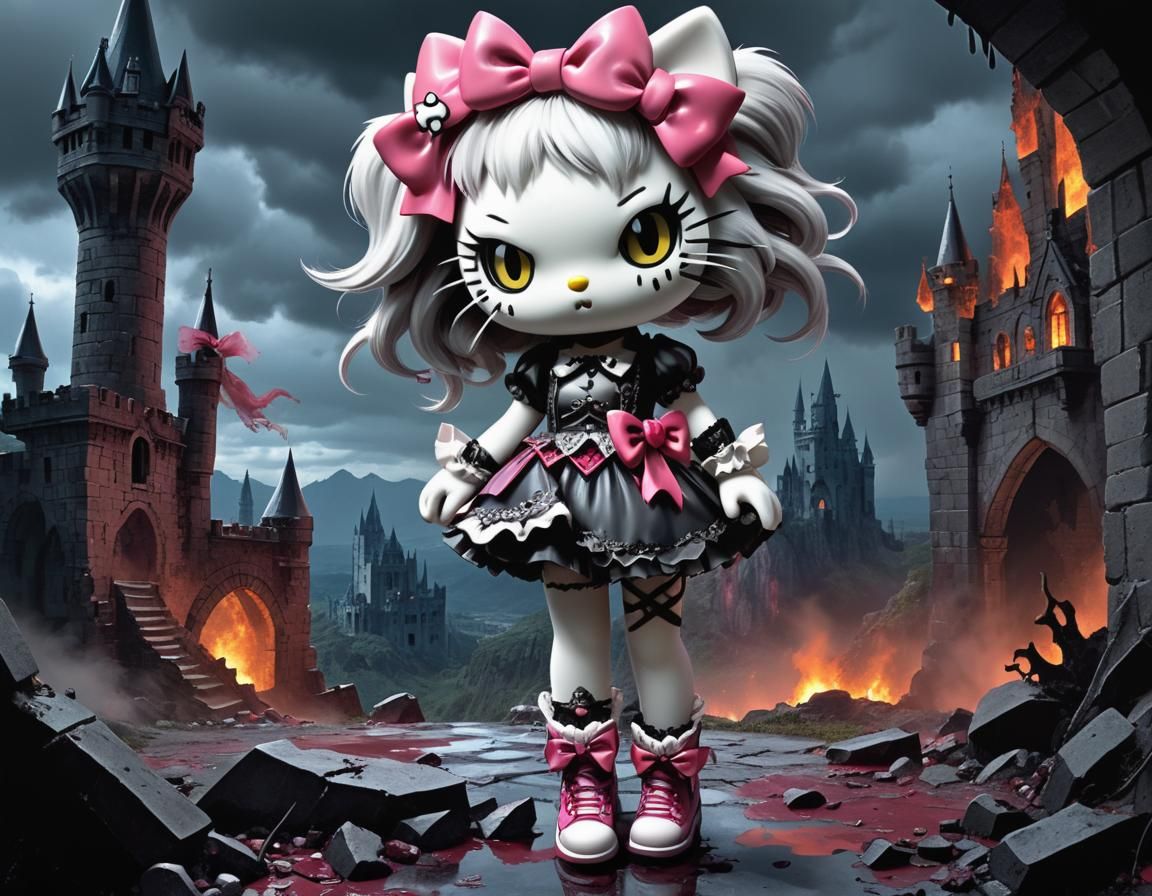 Gothic Horror: Hello Kitty's Dark Transformation