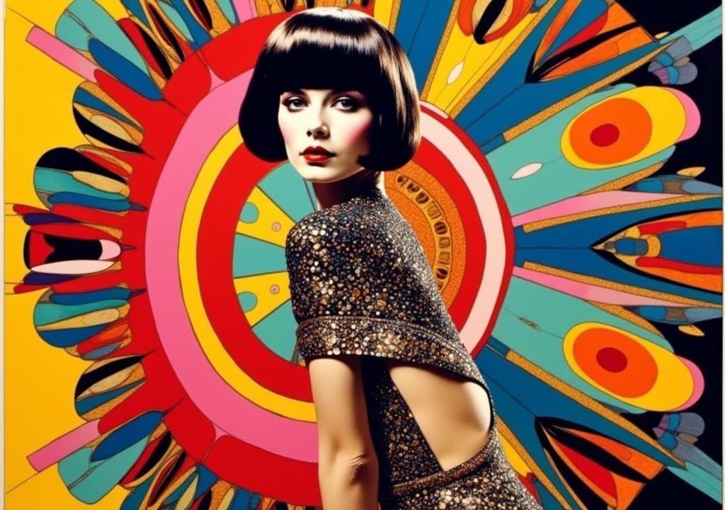 1960s Mod Fashion with Psychedelic Autochrome