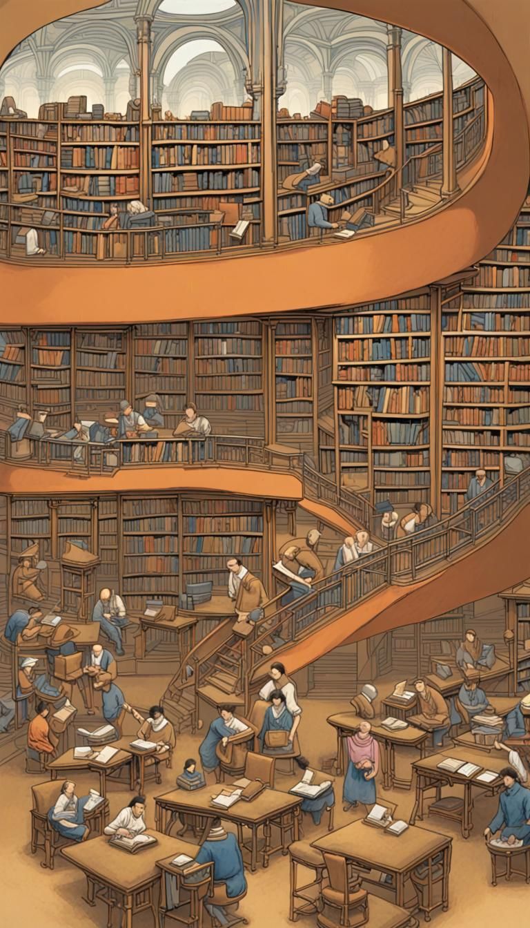 Futuristic Library City: Knowledge as Currency