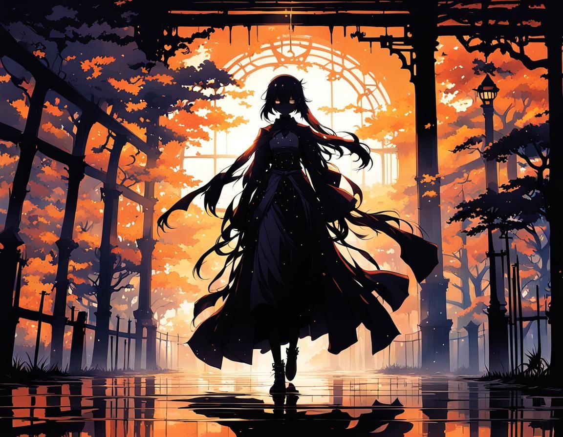 Mysterious Friendly Figure in Anime Style