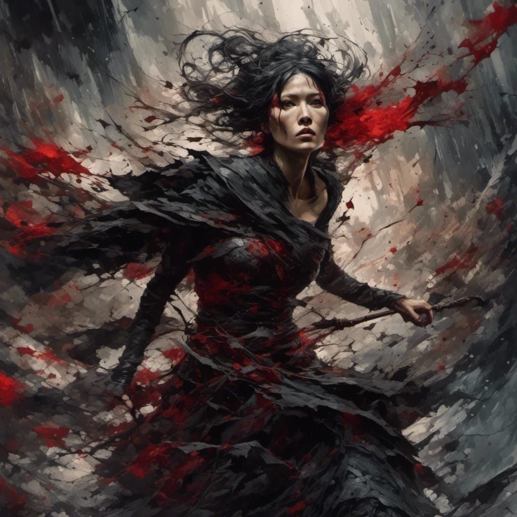 Death was at her back...