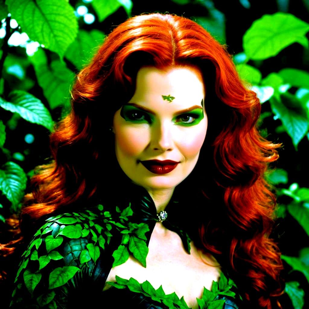 Poison Ivy Digital Painting, Comic Book Art