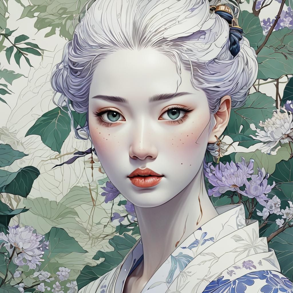 Crane Close-up: Watercolor Illustration in Soft Colors