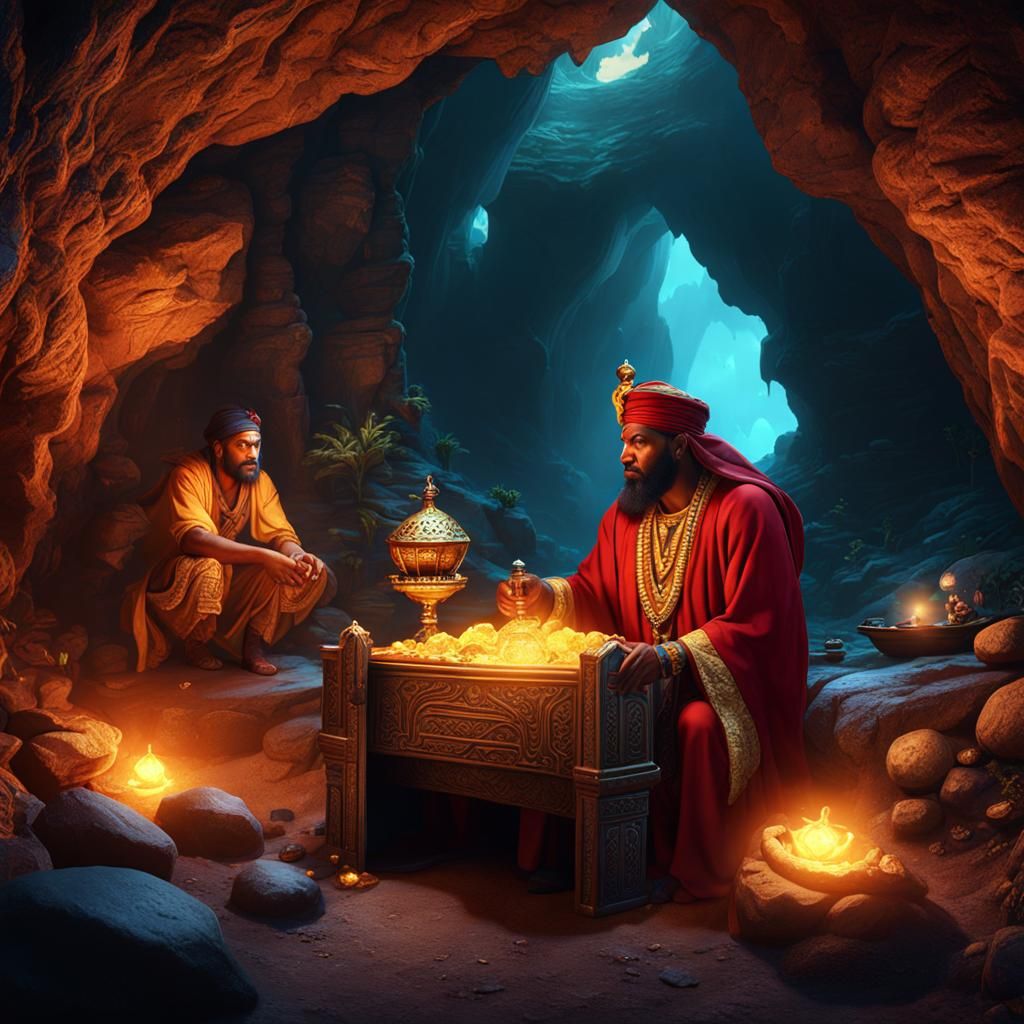 The secret cave of treasure