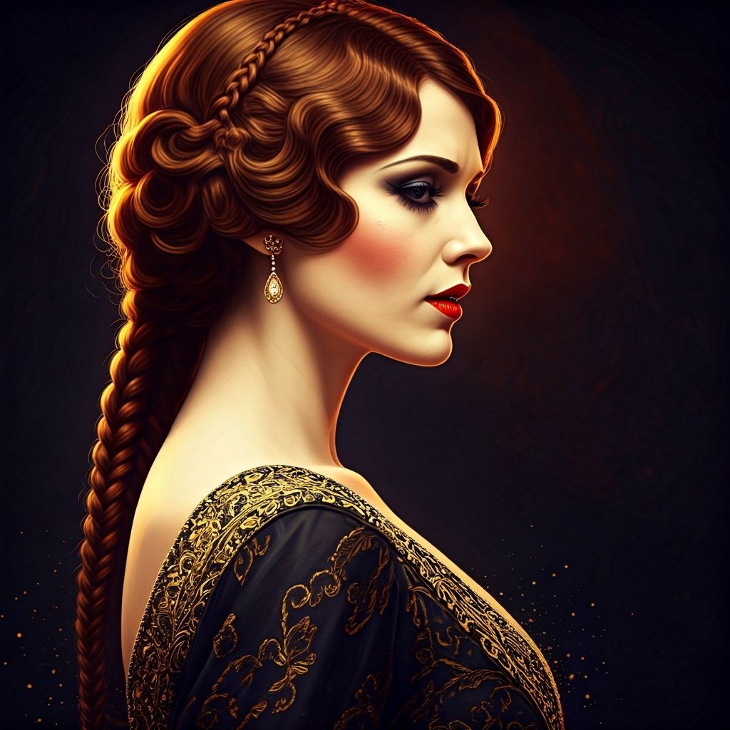 Maleficent as a 1920s Singer in Gold Gown