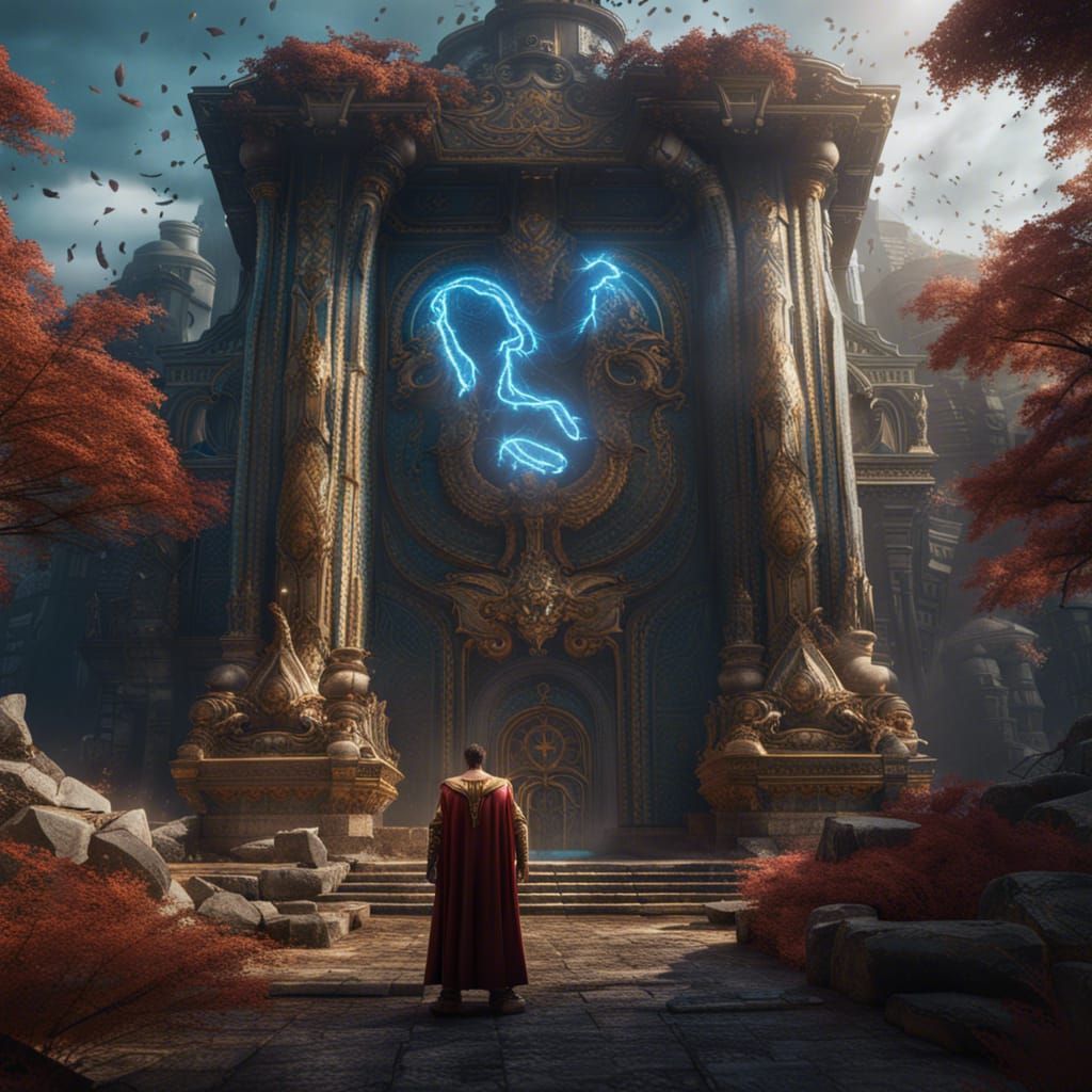 Detailed Matte Painting of Shazam in 8K
