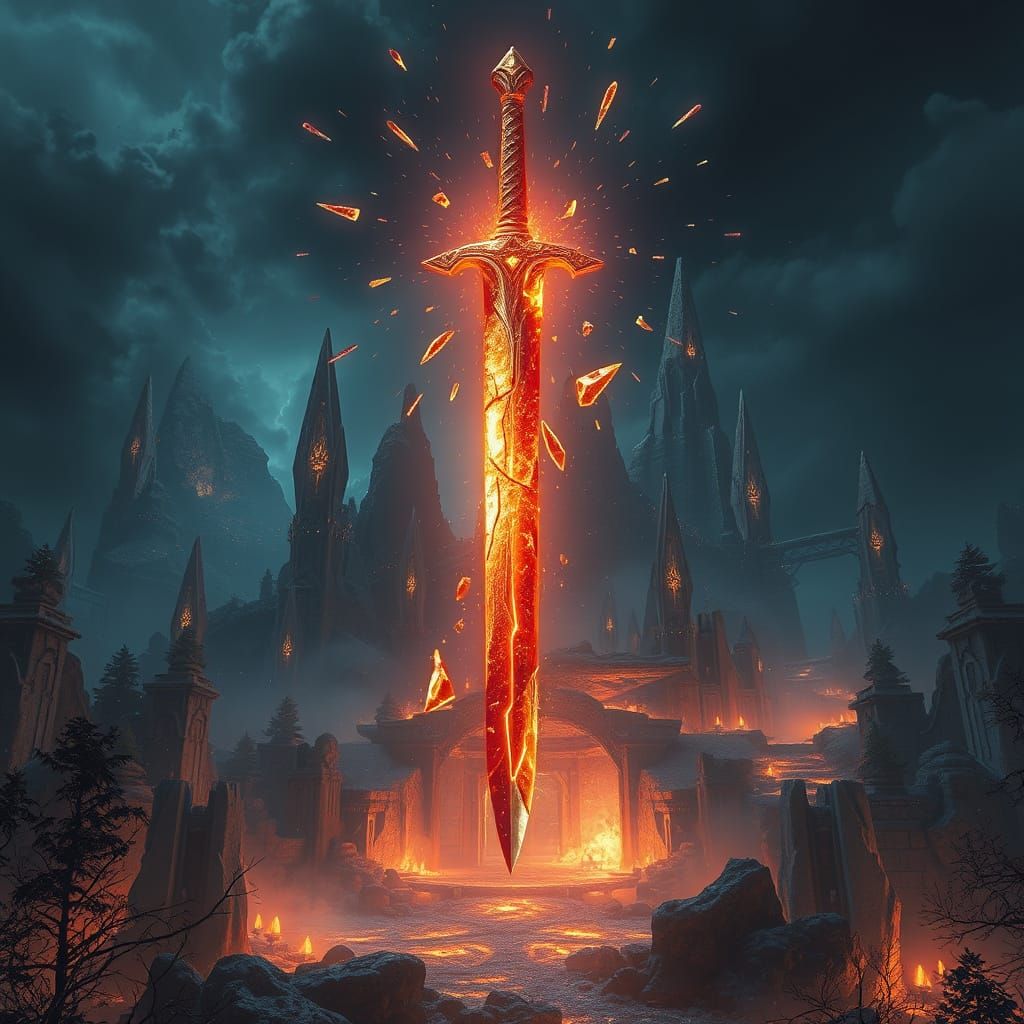 Fantasy Realm Unfolds from Shattered Sword