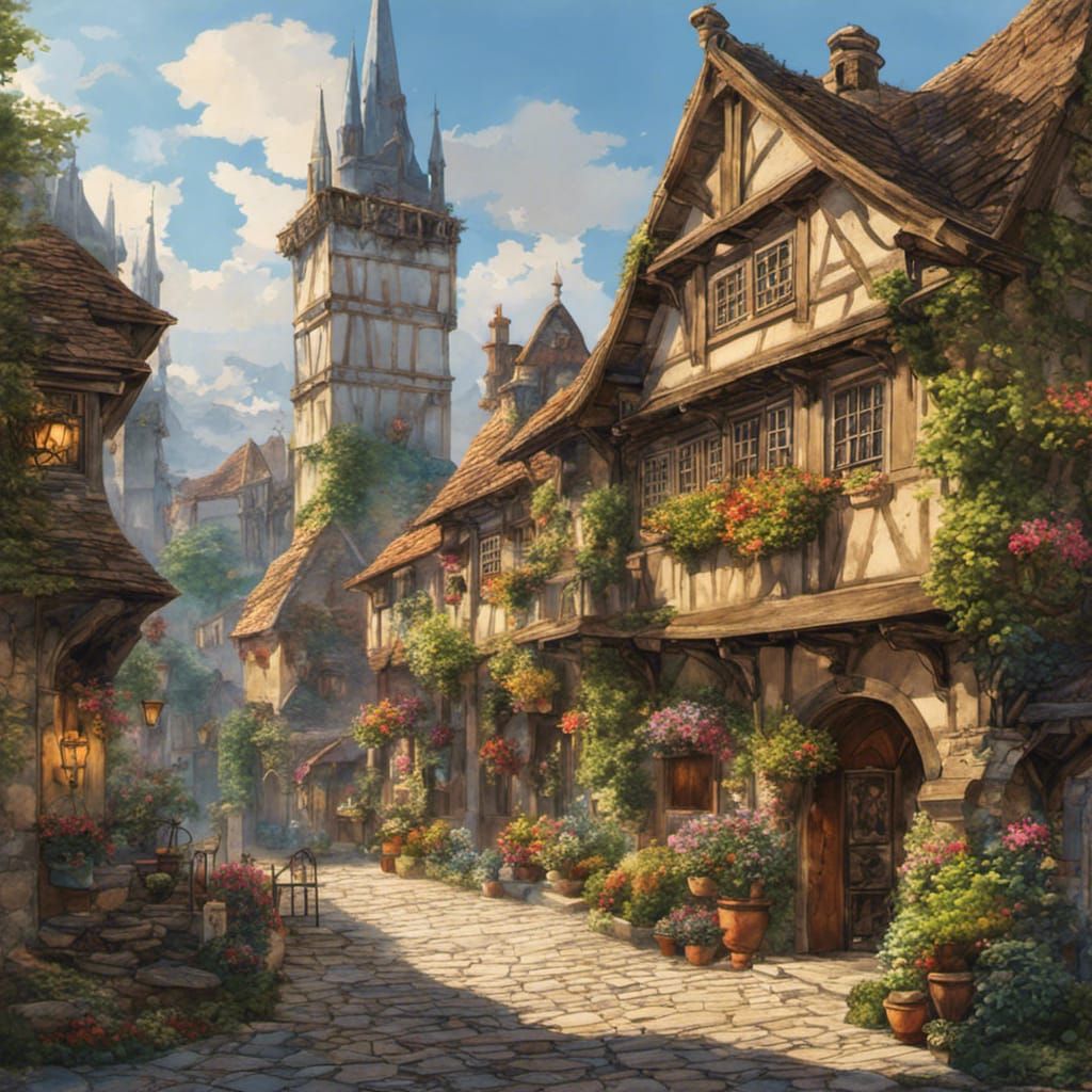 Small medieval village somewhere in Germany...