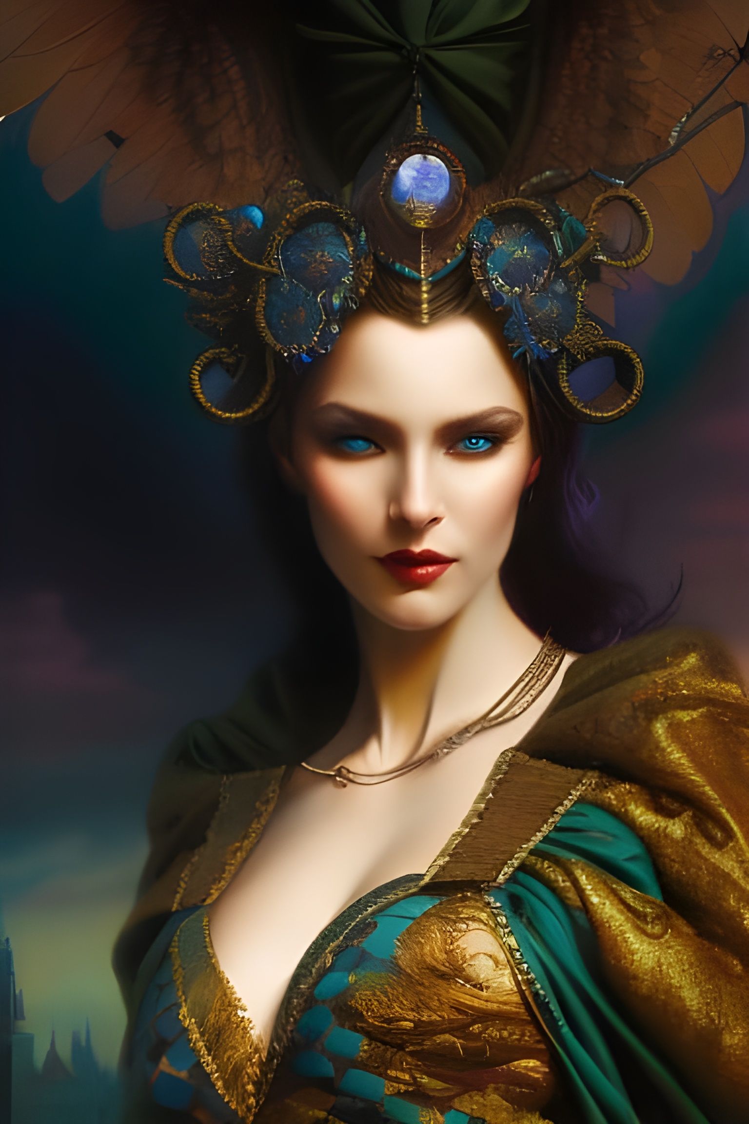 Swedish Woman Portrait in 18th Century Style