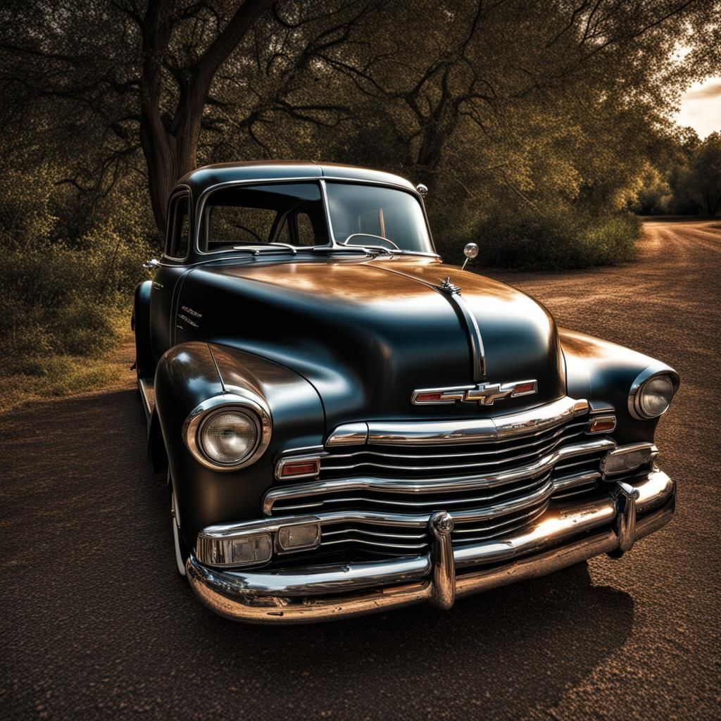 Hyperrealistic Chevrolet Car in Cinematic Style