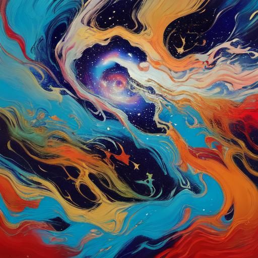Surrealist Artist Paints the Cosmos in Oil