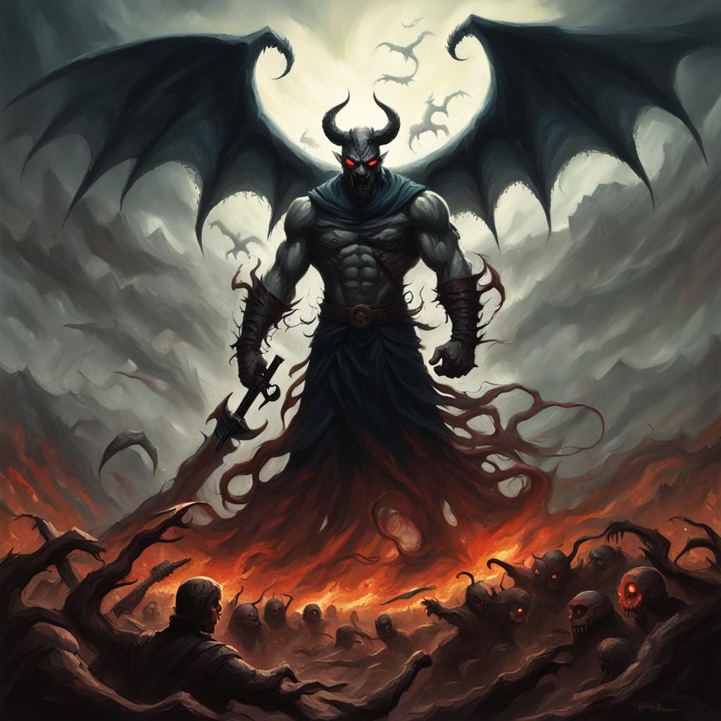 Sinister Inner Demons Battle, in a Dark Style