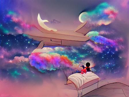 Abstract Dreamscape Generated by AI