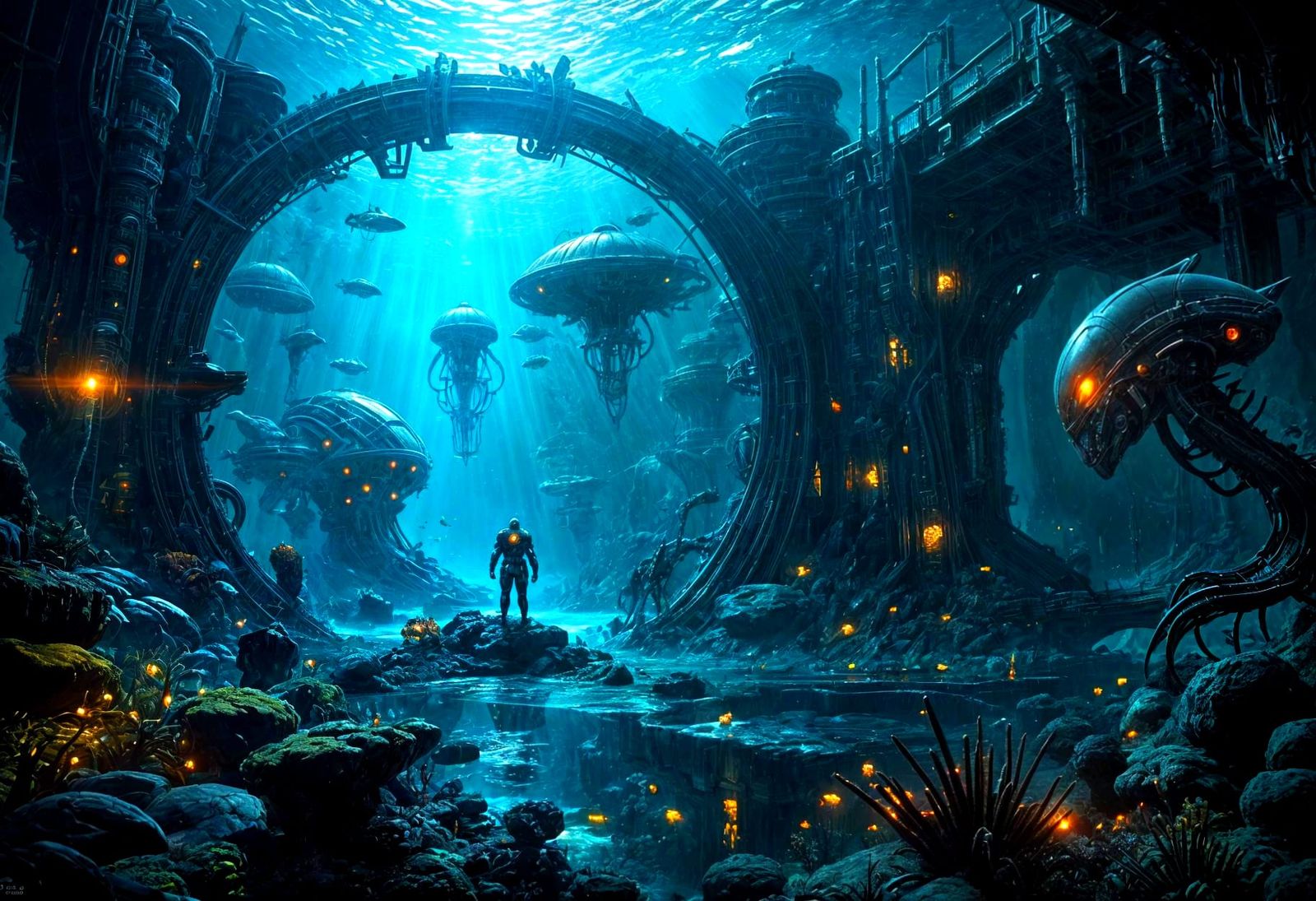 Underwater Biodome Supervillain Base