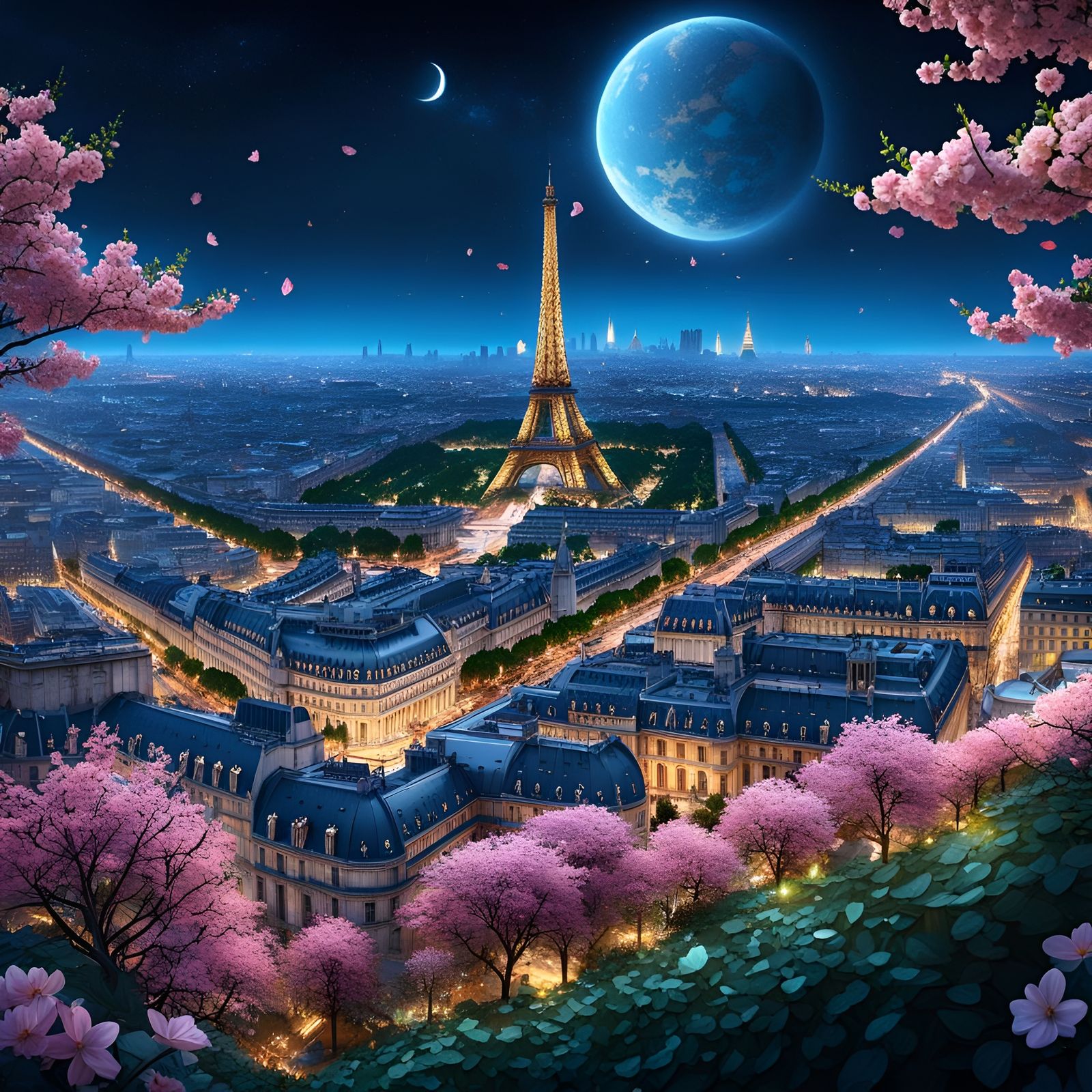 Paris 1000 Years Future: Ghibli Fantasy