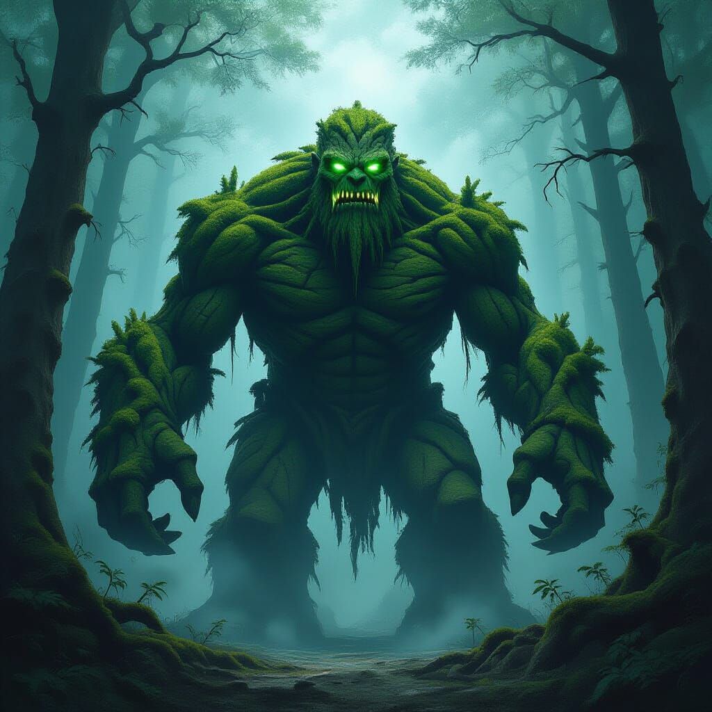 Ancient Golem Guardian in Twilight Forest