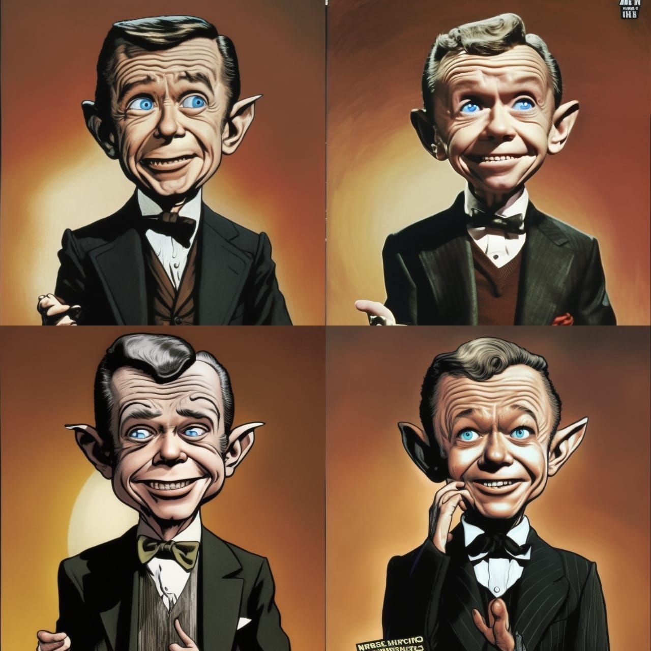 Alfred Neuman Portrait in Moebius Style