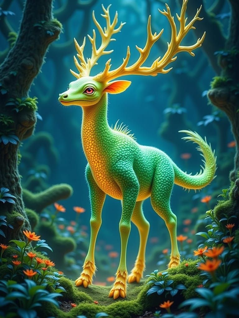 Luminescent Dendroid Deer Guiding Five-Legged Sheep