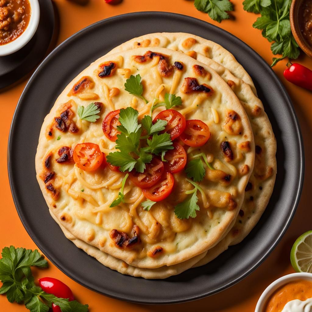 Overhead 8K Shot of a Delicious Pupusa