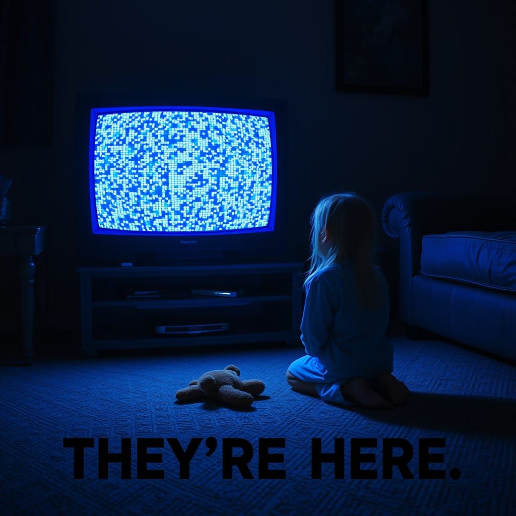 Girl Fights Supernatural Forces in 80s TV Static