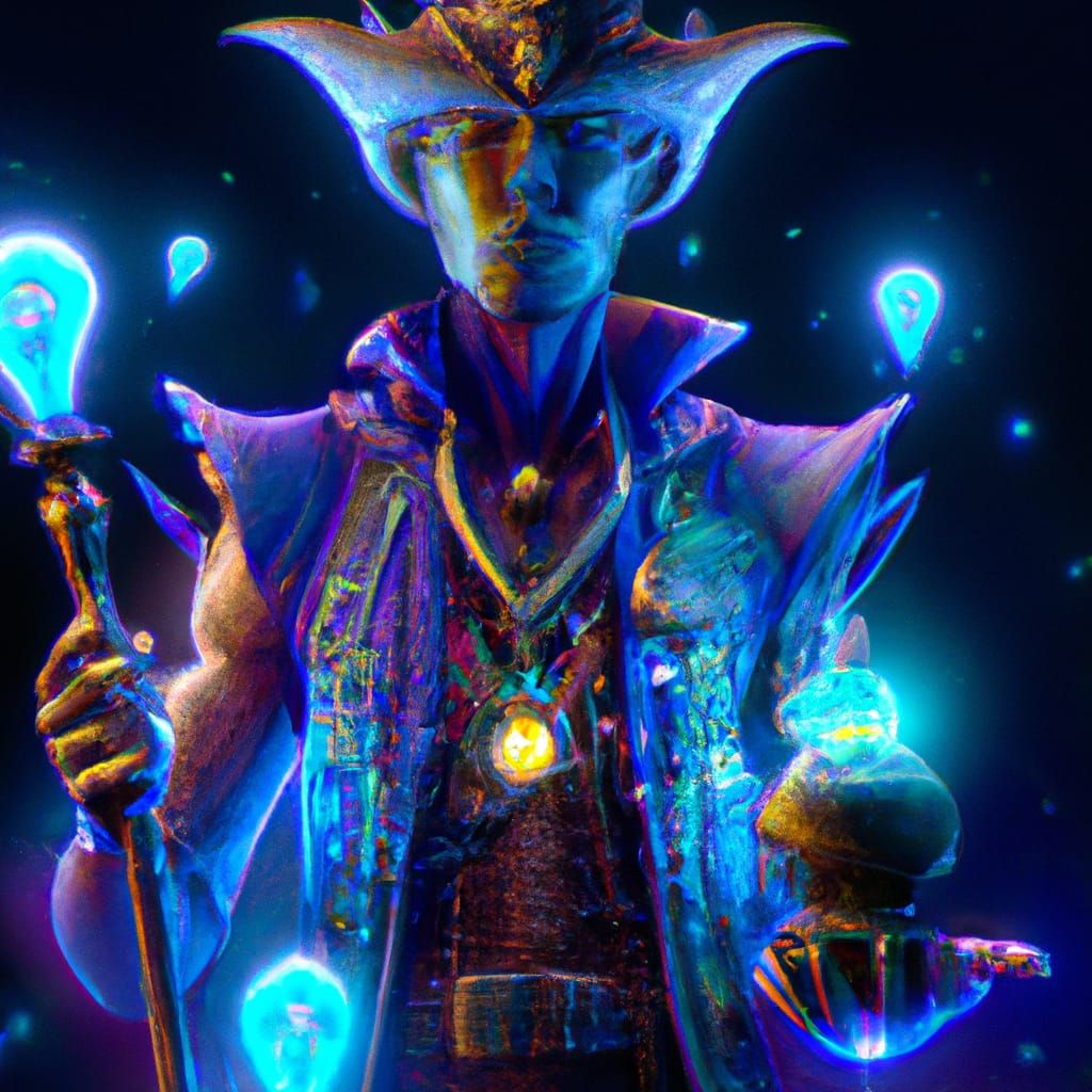 Realistic Otherworldly Magician in High Detail