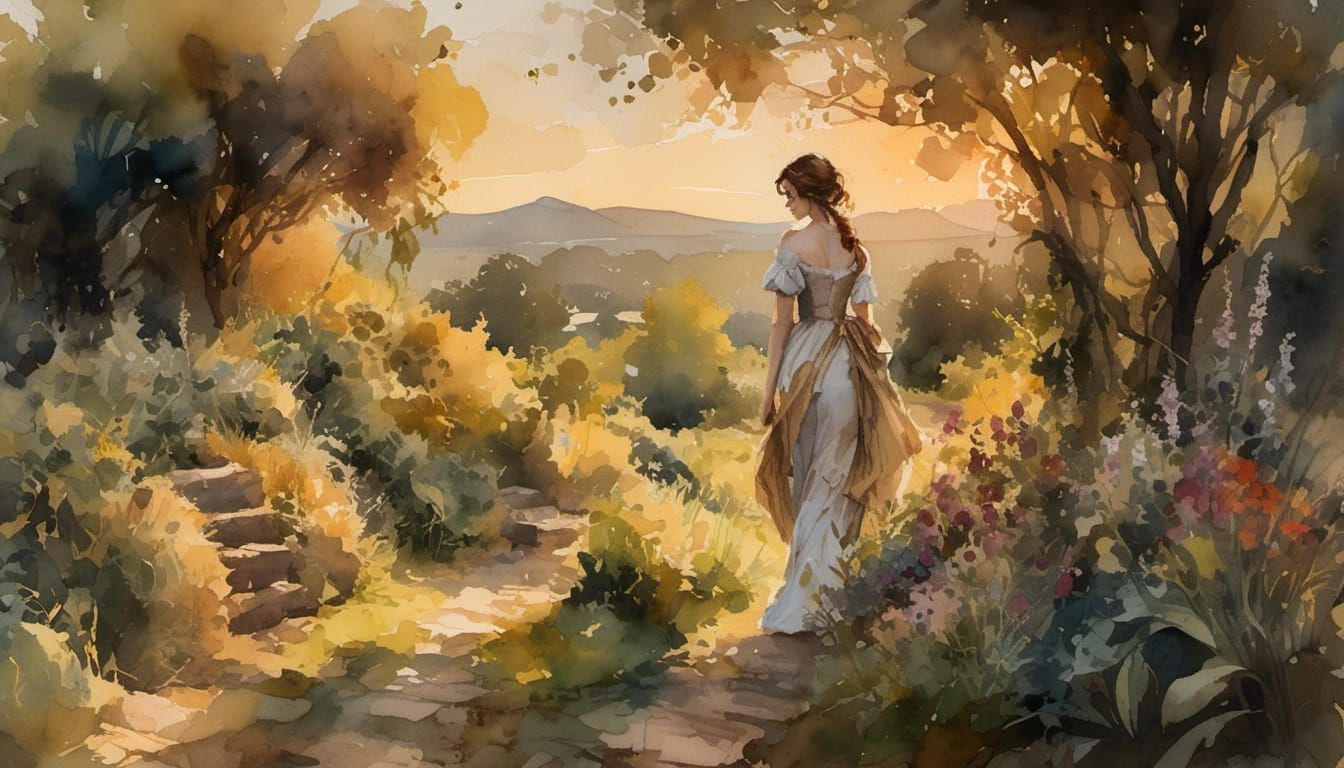 Romantic Portrait of a Sensual Woman