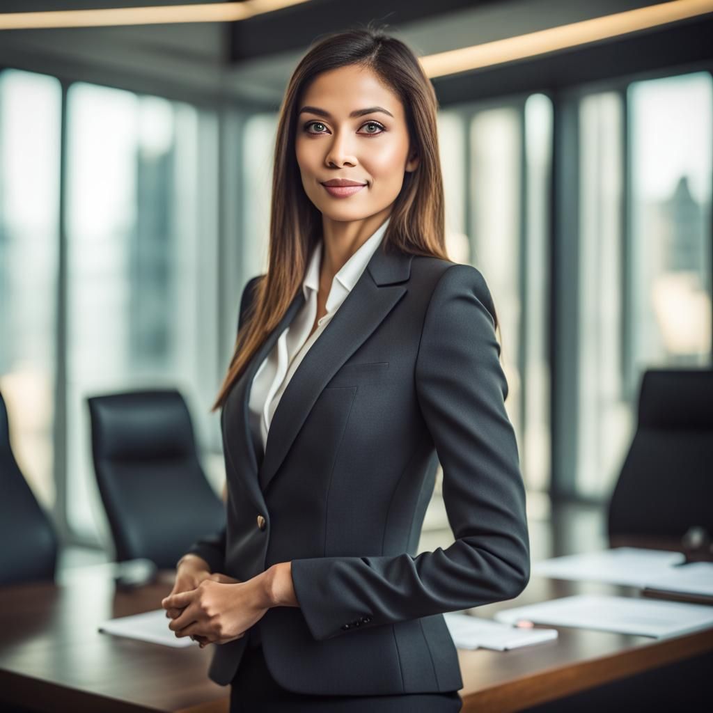 Empowered Businesswoman Attending Board Meeting