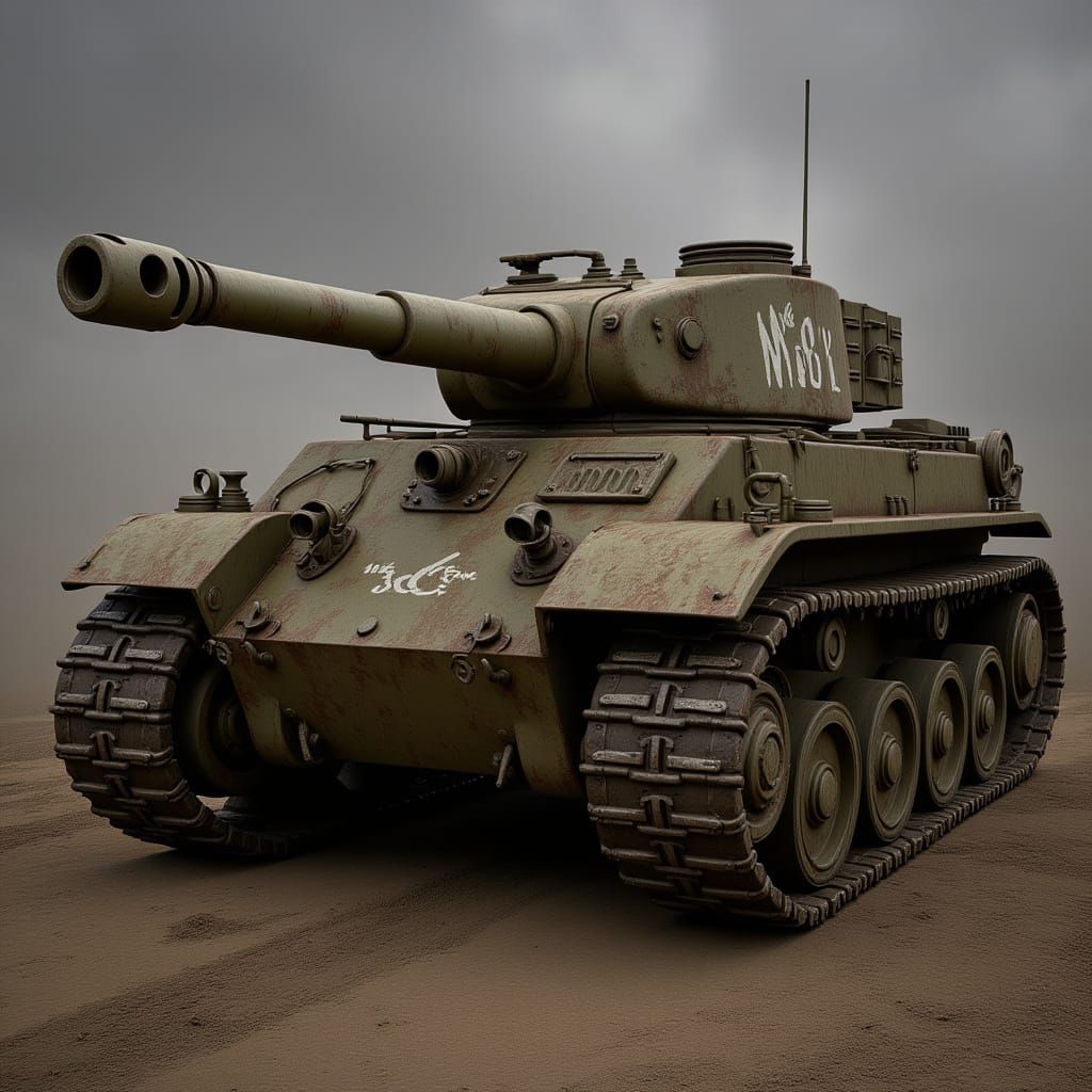 Detailed 3D Model of a WW2 German Tiger Tank