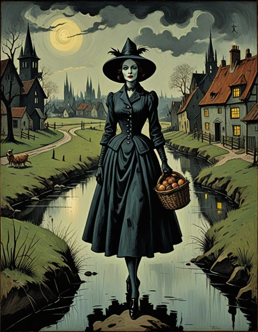 Morute: Macabre Impasto in a Dark Fantasy Style