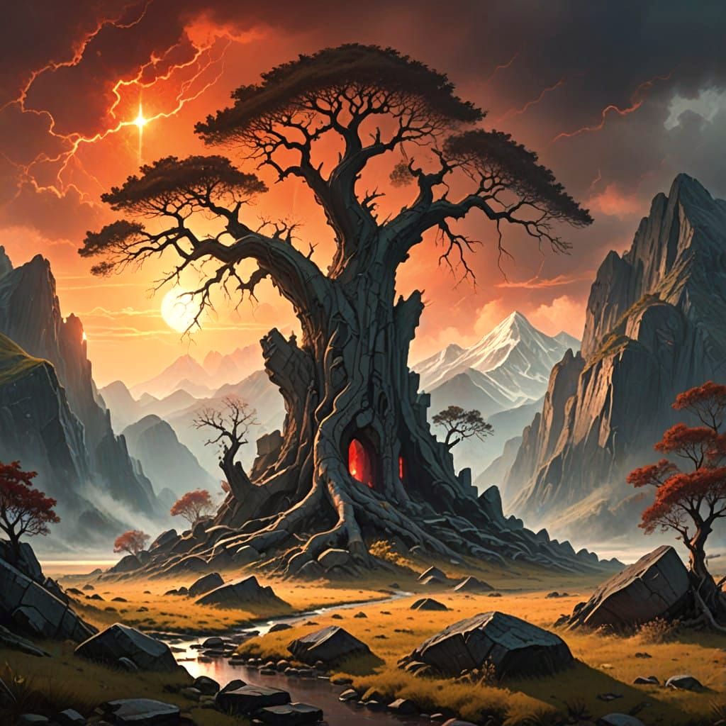 Epic Impressionist Masterpiece in Thick Gouache Brush Stroke...