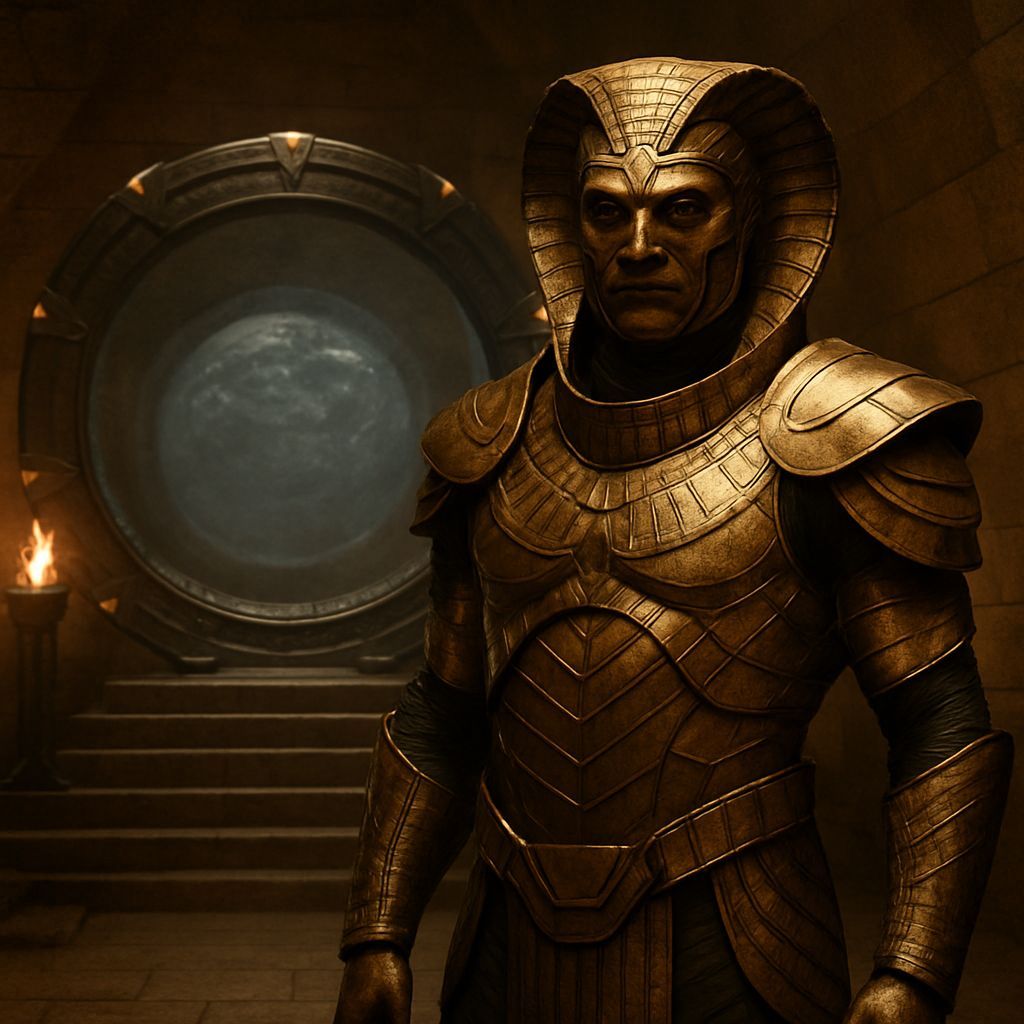 Apophis in Gold Serpent Armor with Stargate