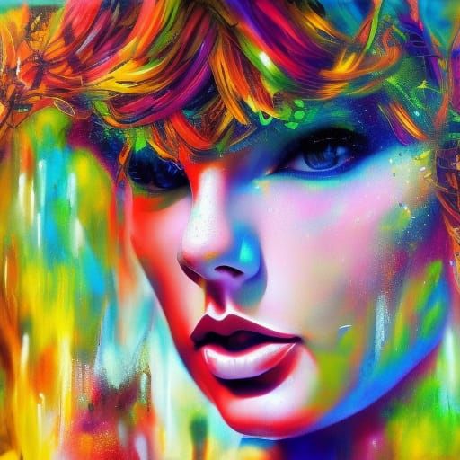 Eve in Eden: Graffiti Art Portrait