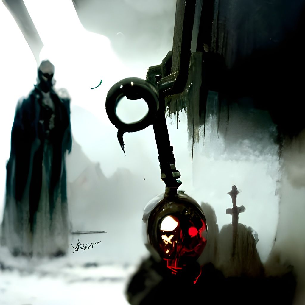 Sinister Skeleton Key in Gothic Style
