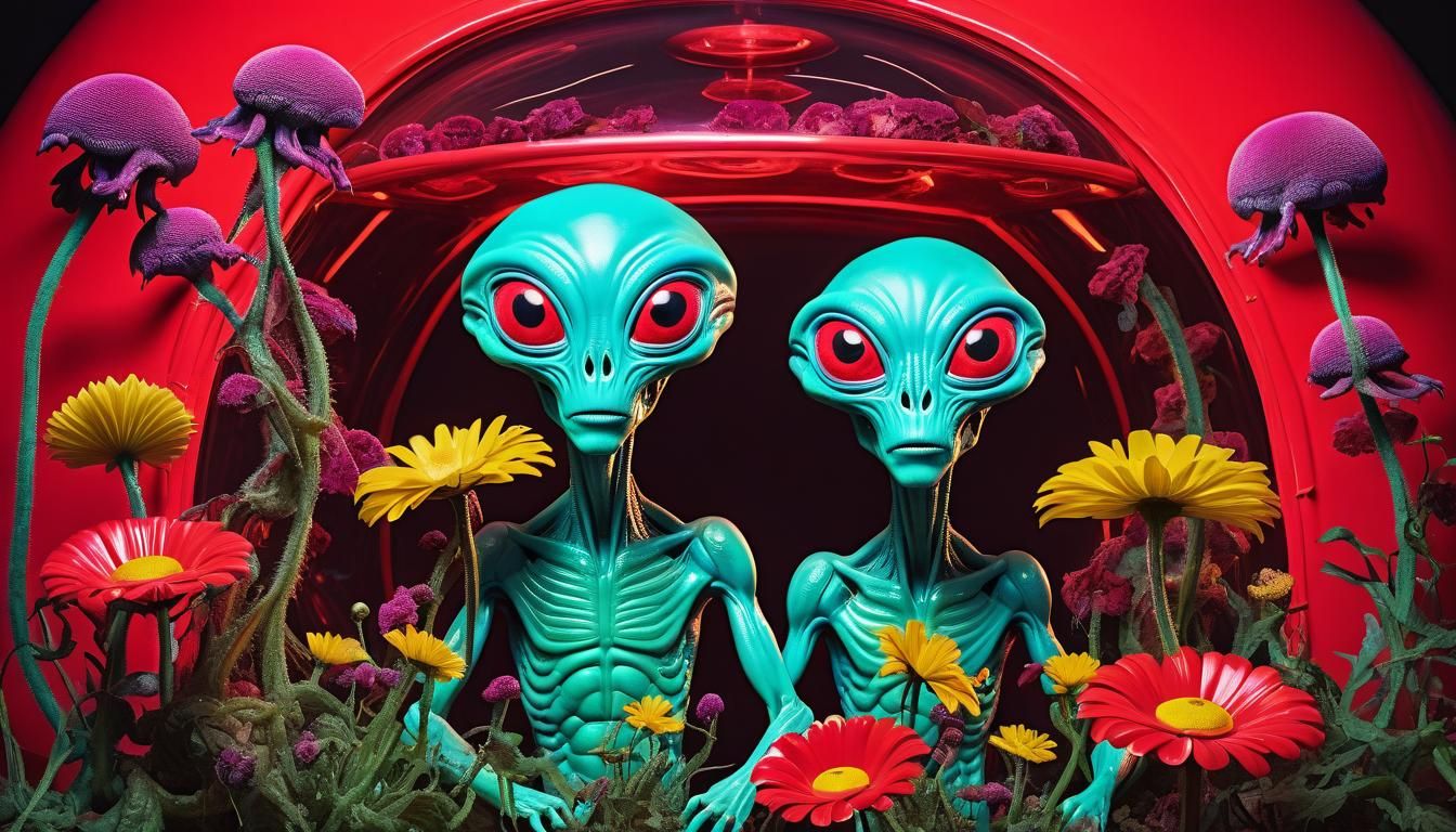 Neon Dome: Aliens and Carnivorous Flowers