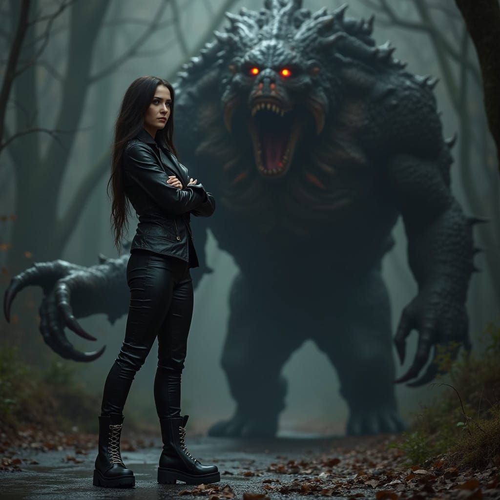 Chess Champion Faces Dark Fantasy Beast