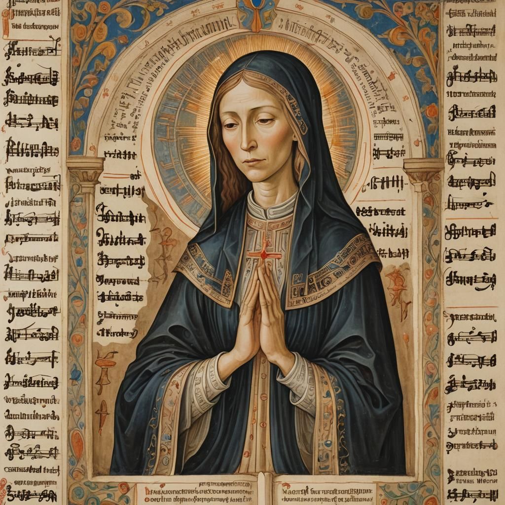 Sacred Art: Hildegard von Bingen Portrait