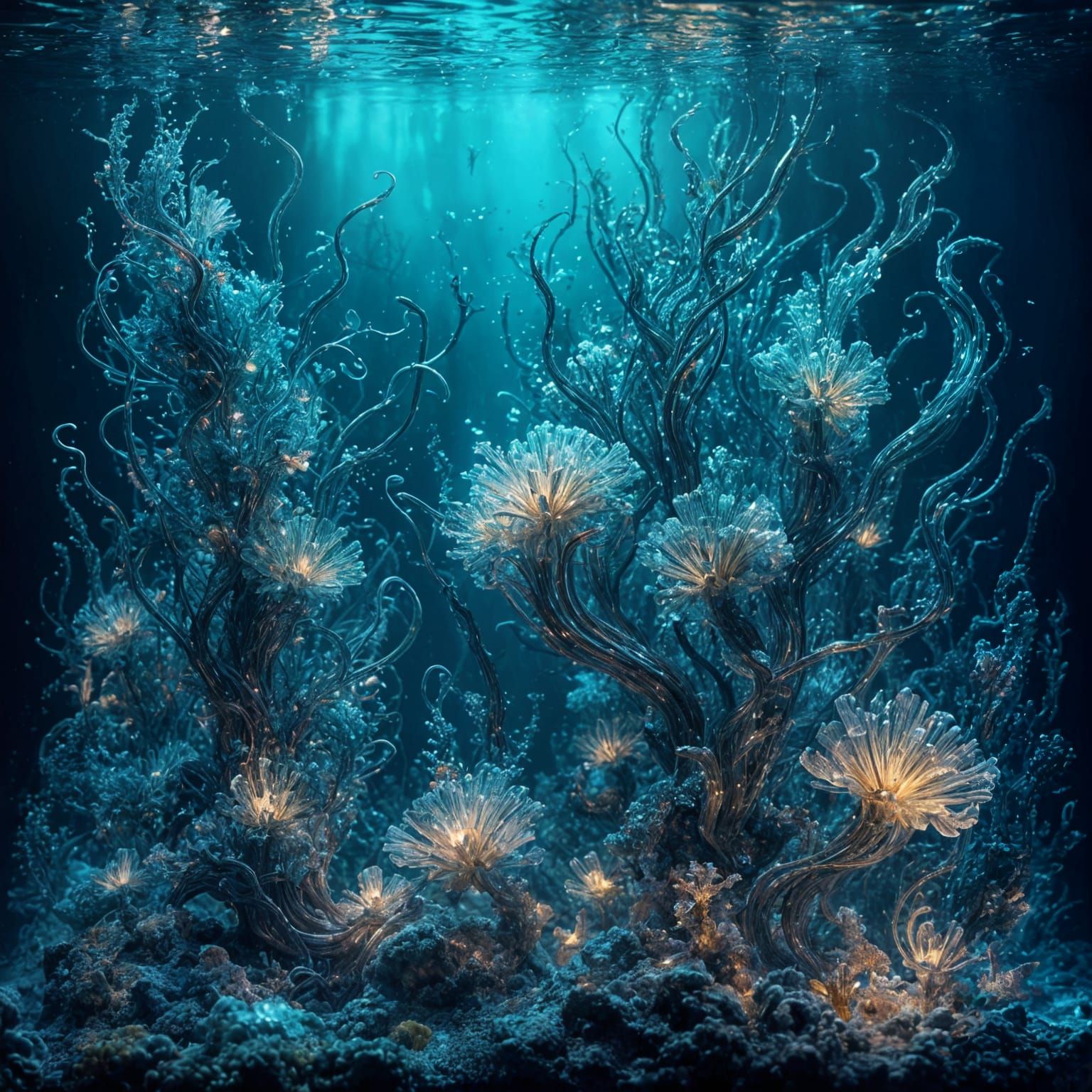 Alien flora in the ocean