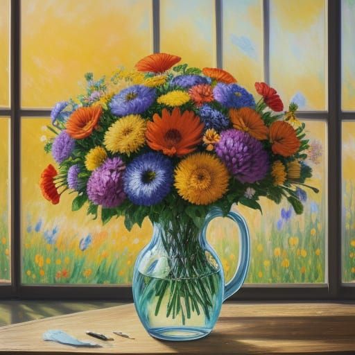 Vibrant Bouquet in Warm Light