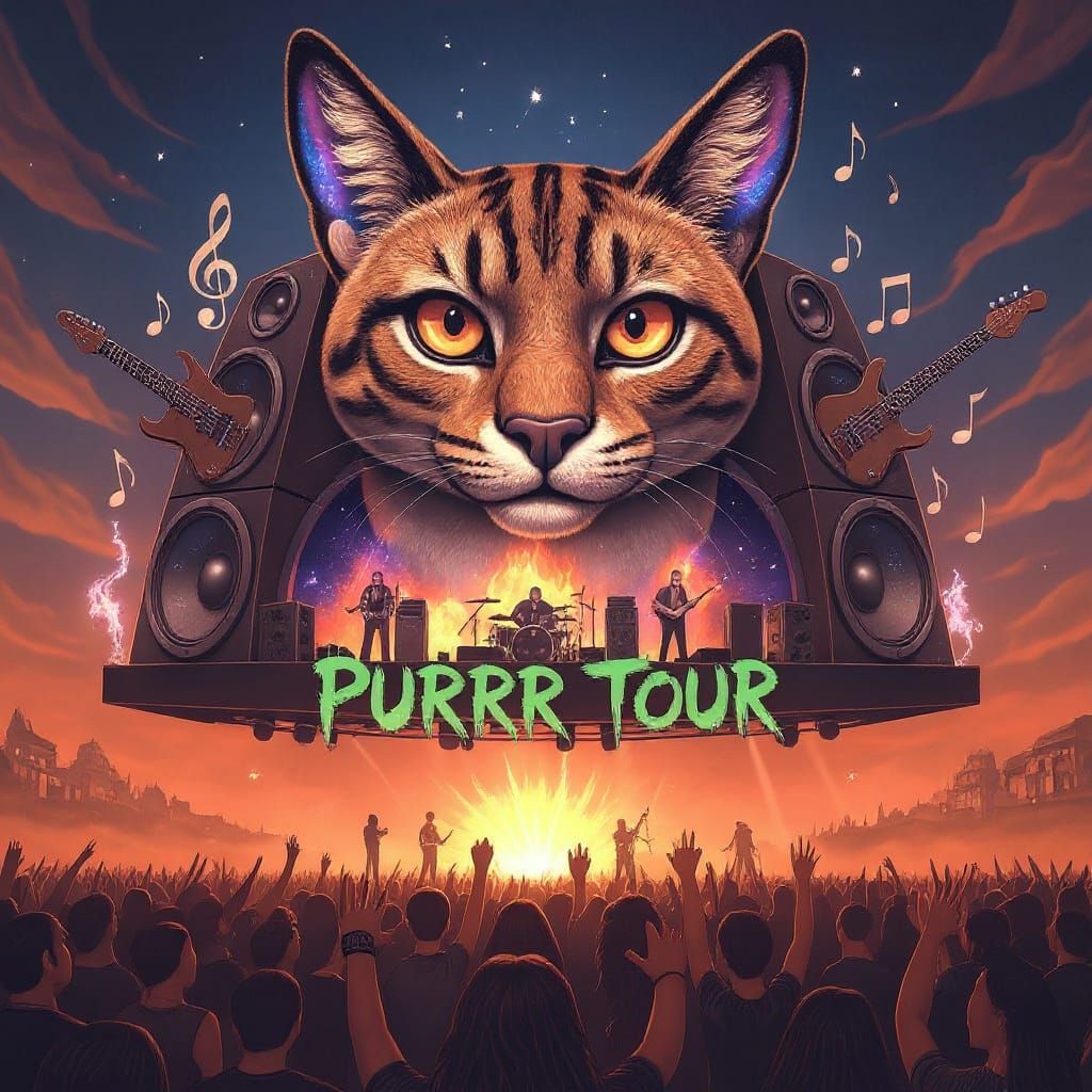 Airbrushed Lynx Stage with Ethereal Glow