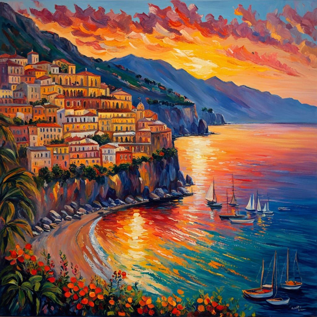 Impressionist Sunset View